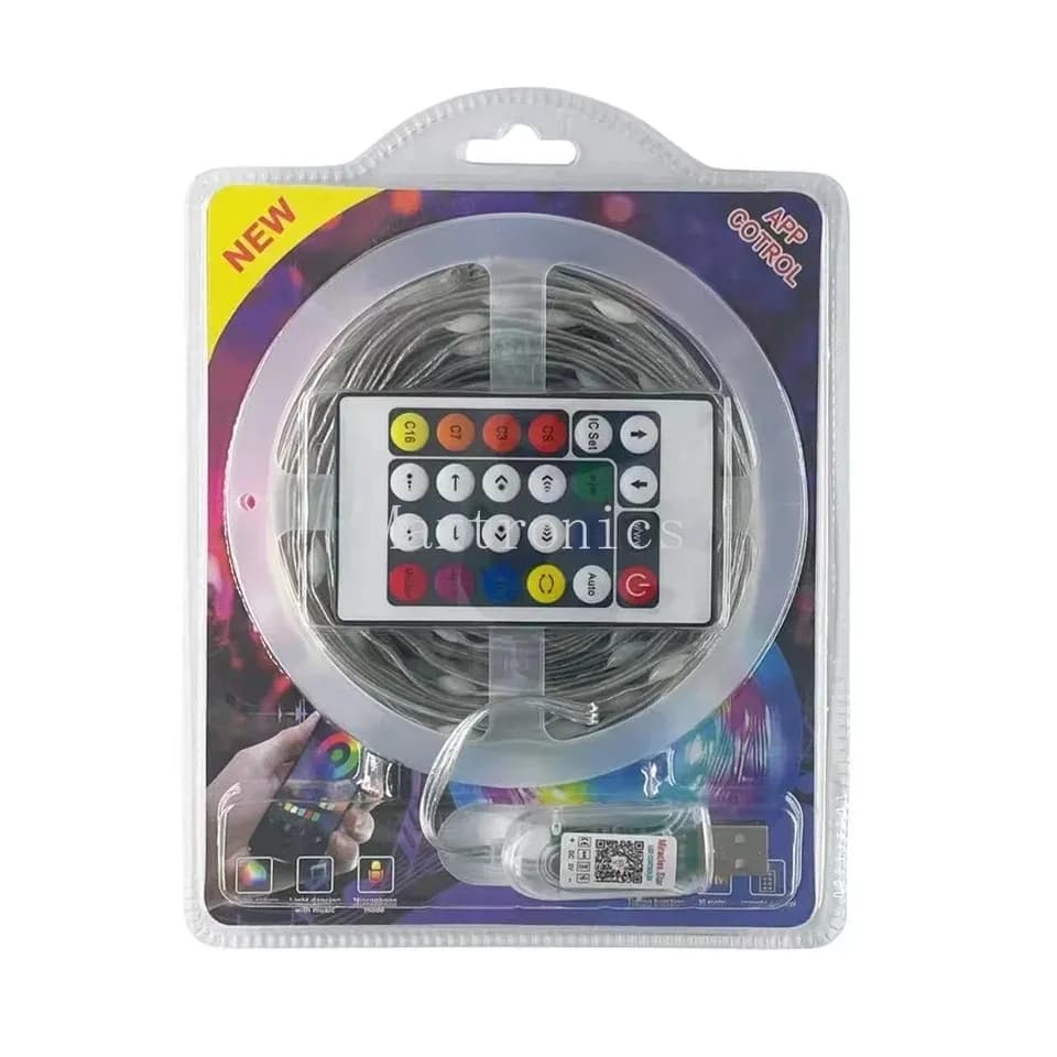 10M RGB Music LED String/Fairy Light। USB Powered Remote Controller & Smart App